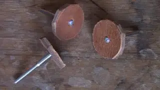 Круг из кожи для полировки
