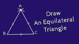 How to draw equilateral triangle. construct equilateral triangle. shsirclasses.