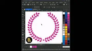 How to Create Leaf Logo In Corel Draw #shots #coreldraw #design