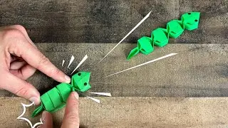 Easy Origami Springy Snake