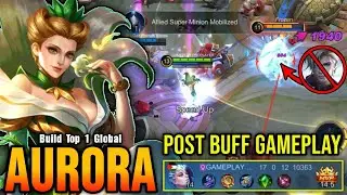 BACK TO META!! Aurora Post Buff Gameplay - Build Top 1 Global Aurora ~ MLBB
