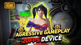 Agressive gameplay in 20fps devices ⚡ low end device bgmi montage | Bgmi new update