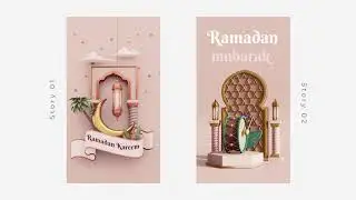 3D Modern Ramadan Stories for After Effects 2023