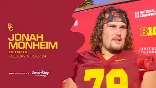 USC OL Jonah Monheim | Tuesday of LSU Week