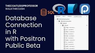 Positron IDE Connecting to a Database in R and Displaying in the Connections Panel (Public Beta)