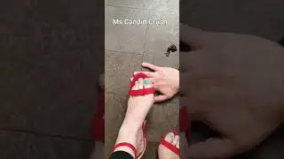 ASMR Grape crush on hand in heels 👠