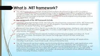 What is  NET framework