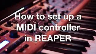 How to set up a MIDI controller in REAPER