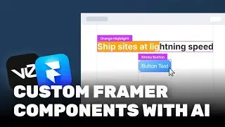 Creating Interactive Framer Components with AI: 3 Quick Custom Code Examples