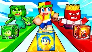 Playing an INSIDE OUT 2 LUCKY BLOCK RACE in Minecraft!