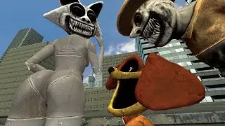 All ZOONOMALY MONSTERS And Poppy Playtime 3 Chase in an abandon Mall Parking In Garry's Mod