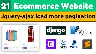 Load more pagination with jQuery ajax | Django eCommerce Website | Django Tutorials