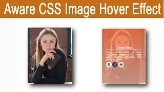 Aware CSS Image Hover Effect|| Image Hover Effect Using CSS and HTML