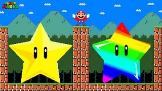 Can Mario Collect Super Star and Rainbow Star in New Super Mario Bros Wii!