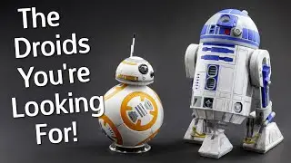 Bandai BB-8 & R2-D2 Star Wars Droids Plastic Model Kits - 1/12 Scale. Build & Review