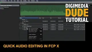 Quick Audio Editing In Final Cut Pro X