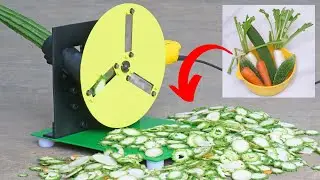 Angle Grinder HACK - How To Make A Diy Electric Vegetable Cutter Without Welding | DIY