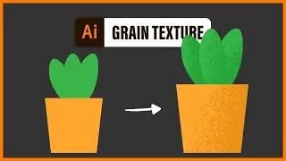 NOISE (GRAIN) TEXTURE in ILLUSTRATOR -  perfect for flat illustrations (1 min tutorial)