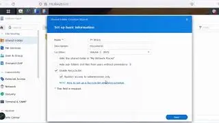 Synology: How to Share Folder on Synology Diskstation NAS storage || Folder permission