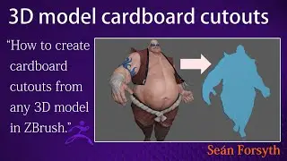 How to create cardboard cutouts from any 3D model