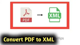 How to Convert PDF to XML Files