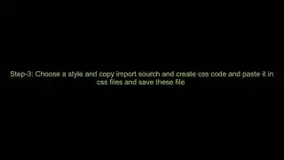 How to use google fonts offline