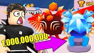 I SPENT 1 BILLION WINS in ARM WRESTLE SIMULATOR (Roblox) Strongest Pet in Arm Wrestling Sim!