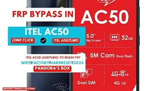 FRP BYPASS|REMOVE IN ITEL AC50|ITEL A507LMO WIPE|HARDRESET PIN|PATTERN|PASSWORD UNLOCK|2024