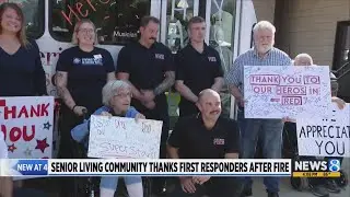 Senior Living Community thanks first responders after fire