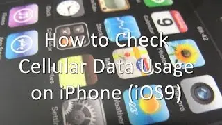 How to check Cellular Data Usage on iPhone and iPad