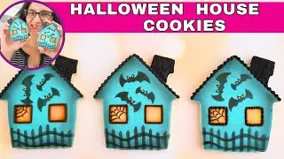 Halloween House Cookies 🦇🕸️🦇🕸️