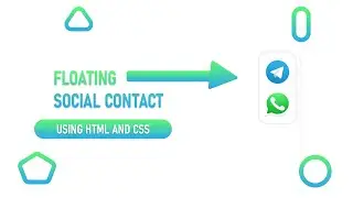 Floating social contact icon slider - using html and css