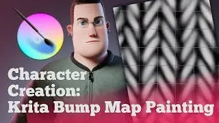 Blender (+ Krita) Character Creation: Bump Map Hand Painting