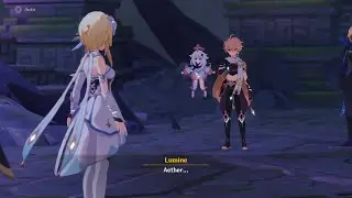Aether meets Lumine Cutscene | We will be Reunited | Genshin Impact