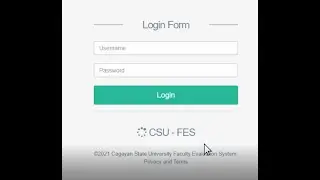 Online Faculty Evaluation System of CSU User's Guide