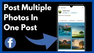 How To Share Multiple Photos In One Post On Facebook | Simple And Easy (2024)