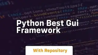 python best gui framework