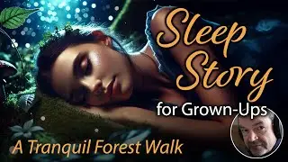 Sleep Story for Grown Ups | with Guided Relaxing Meditation | "A Tranquil Forest Walk"