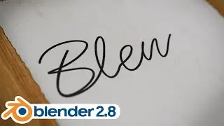 Blender Tutorial - Easy Handwriting Animation