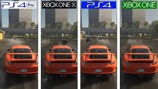 The Crew 2 | ONE X vs PS4 Pro vs PS4 vs ONE | Graphics Comparison | Comparativa