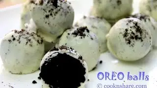 No Bake White Chocolate Oreo Balls - 3 Ingredients