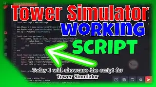 tower simulator script new - auto farm tower simulator script - fast build - (auto place bricks)