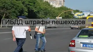 ГИБДД штрафы пешеходов