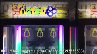 Lucky key master vending game machine claw crane machine hot sale in Brazil (hui@hominggame.com)