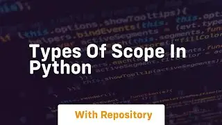 types of scope in python