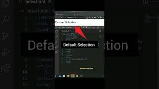 How to Change selection colour with css | Css selector | selector use | #developer_ajay #yt #shorts