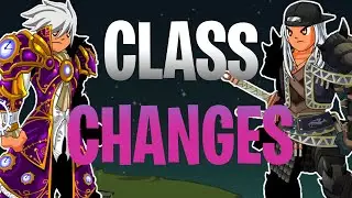 AQW Latest Class Changes! TimeKiller - Evolved Leprechaun - Elemental Dracomancer - Guardian