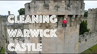 Warwick Castle gets a cleaning