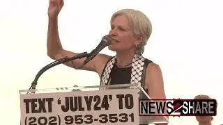 Jill Stein speaks at pro-Palestine rally outside Netanyahu's Congress speech