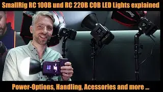 SmallRig RC 100B und RC 220B COB LED Lights explained